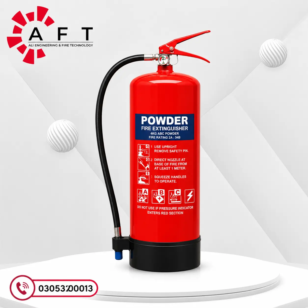 9KG DCP Fire Extinguisher | ABC Dry Chemical Powder Fire Extinguisher